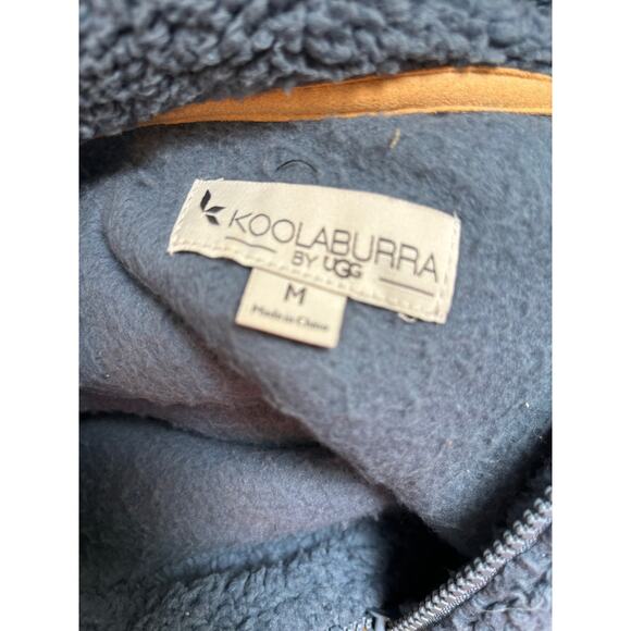 Koolaburra by UGG Sherpa Pullover Fleece Blue Size Medium - Picture 6 of 8